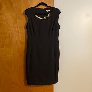 Calvin Klein Dress with Gold neckline